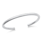 Sterling Silver High Polish Bangle Bracelet-3.8mm