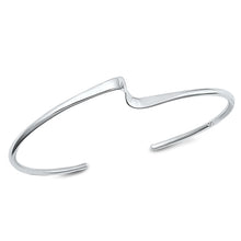 Load image into Gallery viewer, Sterling Silver Polished Bangle Bracelet-9.4mm