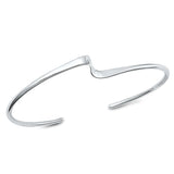 Sterling Silver Polished Bangle Bracelet-9.4mm