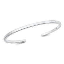 Load image into Gallery viewer, Sterling Silver Polished Bangle Bracelet-2.8mm