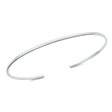 Sterling Silver Polished Bangle Bracelet-1.3mm