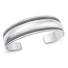 Load image into Gallery viewer, Sterling Silver Oxidized Bangle Bracelet-17.5mm