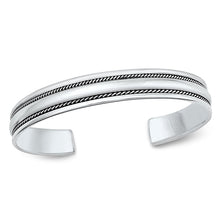 Load image into Gallery viewer, Sterling Silver Oxidized Bangle Bracelet-9.3mm