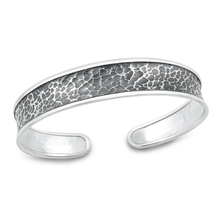 Load image into Gallery viewer, Sterling Silver Oxidized Handmade Hammered Thai Cuff Bracelet