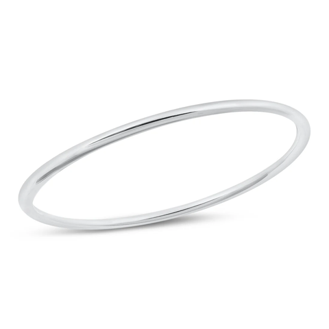 Sterling Silver Polished 3mm Bangle Bracelet