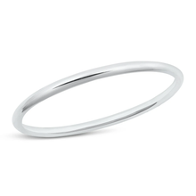 Load image into Gallery viewer, Sterling Silver Polished 4mm Bangle Bracelet