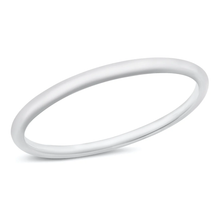 Load image into Gallery viewer, Sterling Silver Polished Plain Bangle Bracelet