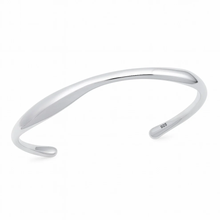 Load image into Gallery viewer, Sterling Silver Polished Abstract Cuff Bracelet
