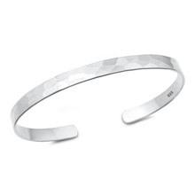 Load image into Gallery viewer, Sterling Silver Polished Handmade Thai Cuff Bracelet