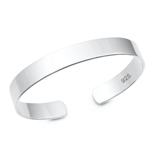 Load image into Gallery viewer, Sterling Silver Polished Flat Cuff Bracelet