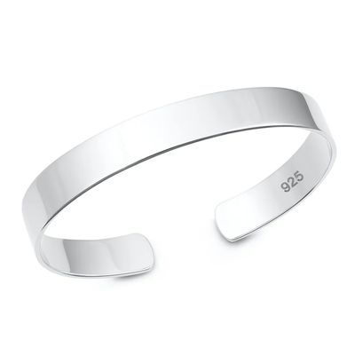 Sterling Silver Polished Flat Cuff Bracelet