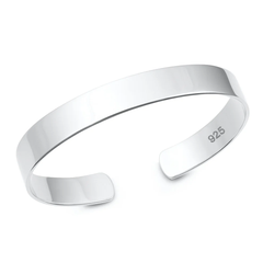 Sterling Silver Polished Flat Cuff Bracelet