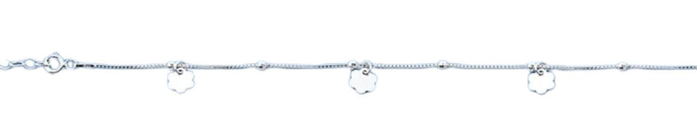 Sterling Silver Flowers Bracelet