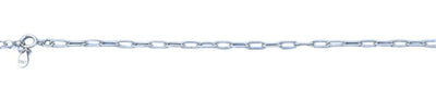 Sterling Silver Rhodium Plated Lock Bracelet