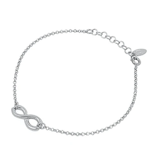 Load image into Gallery viewer, Sterling Silver Infinity Bracelet