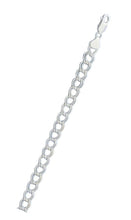 Load image into Gallery viewer, Italian Sterling Silver Charm Link 100 Bracelet