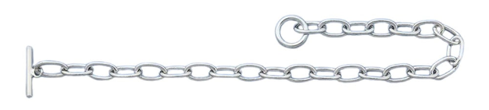 Sterling Silver Rhodium Plated Oval Link Toggle Bracelet