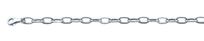 Sterling Silver Rhodium Plated Oval Toggle Bracelet