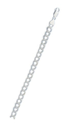 Italian Sterling Silver Charm Link 080 Bracelet