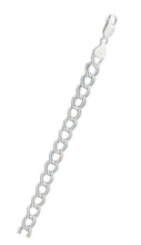 Load image into Gallery viewer, Italian Sterling Silver Charm Link 120 Bracelet