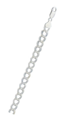Italian Sterling Silver Charm Link 120 Bracelet