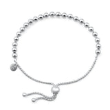 Sterling Silver Anti Tarnish 400 Bead Bracelet