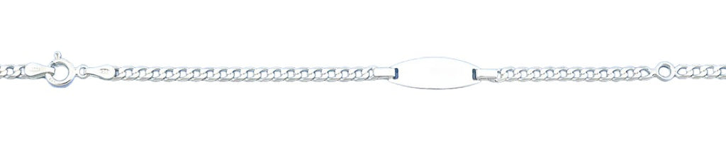 Sterling Silver Polished Children ID Bracelet