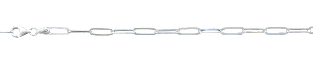 Sterling Silver Polished Staple Bracelet