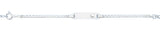 Sterling Silver Polished Heart Childrens ID Bracelet