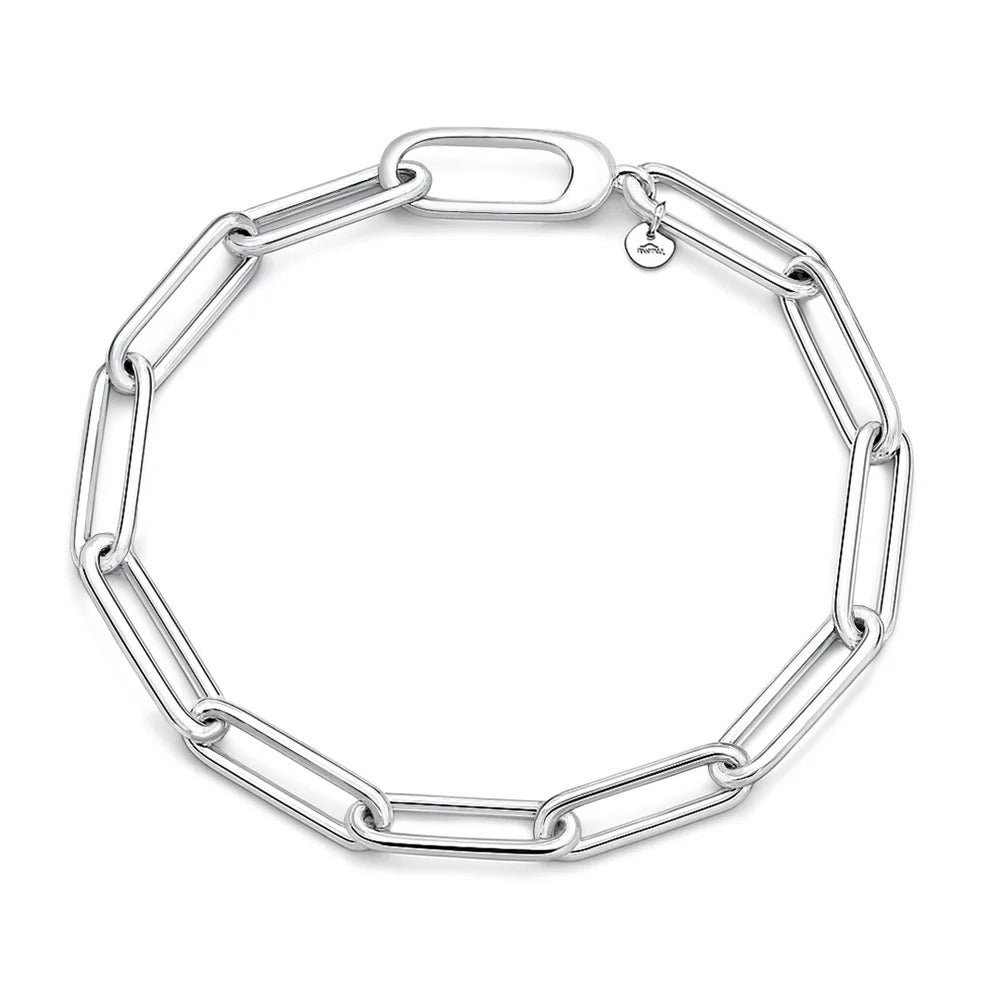 Sterling Silver Anti Tarnish Paperclip Bracelet