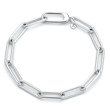 Load image into Gallery viewer, Sterling Silver Polished 6.3mm Paperclip Bracelet