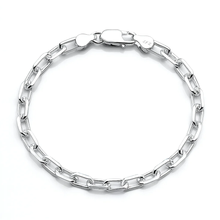 Load image into Gallery viewer, Sterling Silver Polished Long Link Bracelet