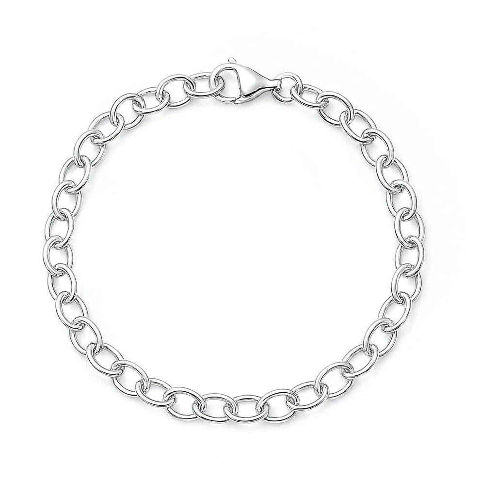 Sterling Silver Anti Tarnish Link Bracelet