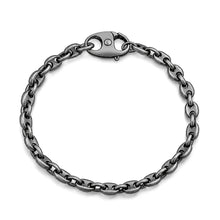 Load image into Gallery viewer, Sterling Silver Gunmetal 050 Mariner Chain Bracelet