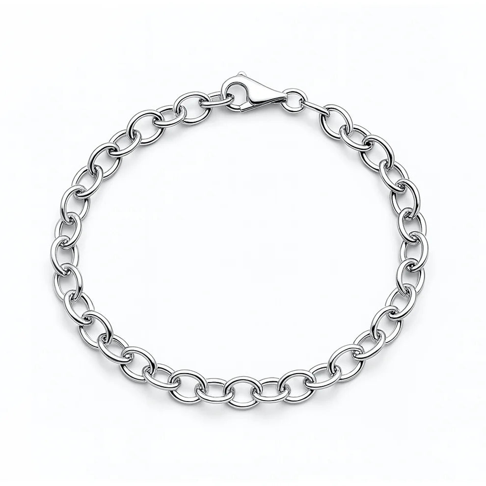 Sterling Silver Polished Link Bracelet