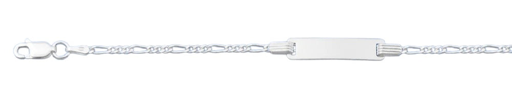 Sterling Silver Polished 2mm Childrens ID Bracelet