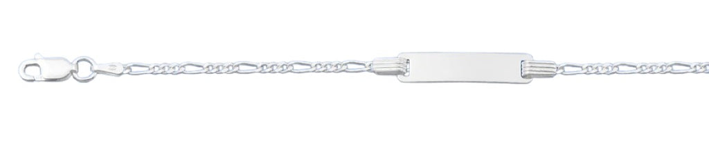 Sterling Silver Polished 2mm Childrens ID Bracelet