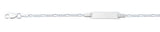 Sterling Silver Polished 2mm Childrens ID Bracelet