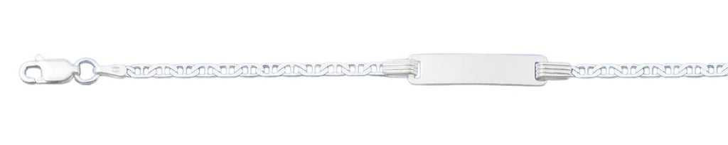 Sterling Silver Polished 2.3mm Childrens ID Bracelet