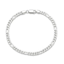 Load image into Gallery viewer, Sterling Silver Anti Tarnish 120 Figaro Bracelet