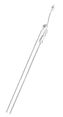 Sterling Silver Adjustable Snake 015 Chain