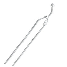Load image into Gallery viewer, Sterling Silver Adjustable Rope Chain
