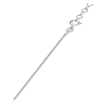 Sterling Silver Box 015 Chain With Extension