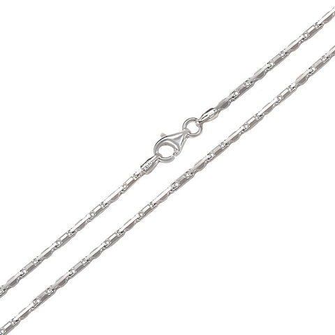 Sterling Silver Italian Heshe Chain-1.2mm