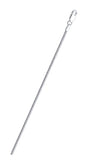 Italian Sterling Silver Anti-Tarnish Popcorn Chain