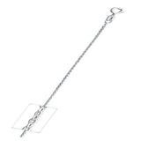 Italian Sterling Silver Cable 024-0.8MM Chain