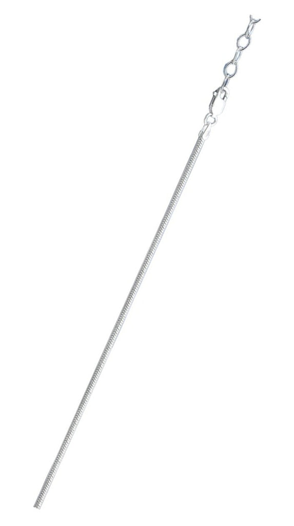 Sterling Silver Snake 020 Chain With Extension