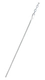 Sterling Silver Snake 020 Chain With Extension