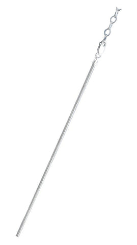 Sterling Silver Snake 020 Chain With Extension