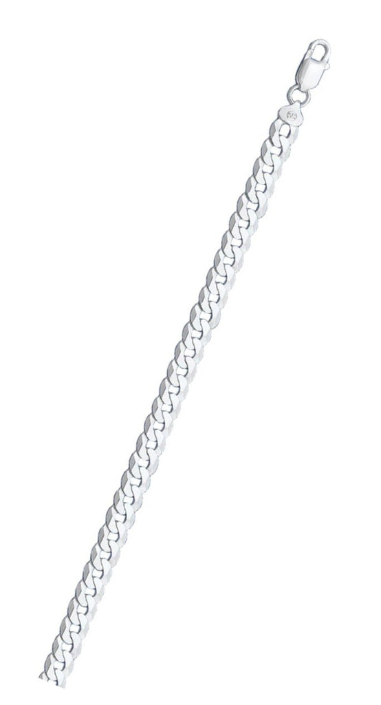 Italian Sterling Silver Flat Curb 100 Chain